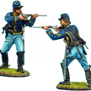 ACW033 UNION DISMOUNTED CAVALRY TROOPER STANDING FIRING