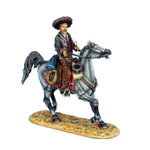 WW010 MOUNTED MEXICAN GUNFIGHTER WITH 1860 HENRY RIFLE