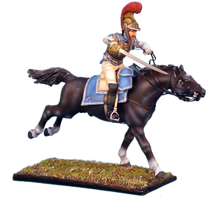 NAP0073 FRENCH 2nd CARABINIERS STANDARD BEARER CHARGING