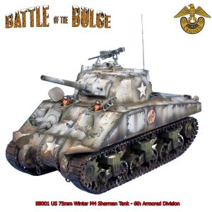 BB001 US 75MM WINTER M4 SHERMAN TANK - 6th ARMOURED DIVISION