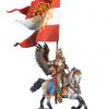 TYW005a POLISH WINGED HUSSAR WITH GRAND STANDARD OF SIGISMUND III