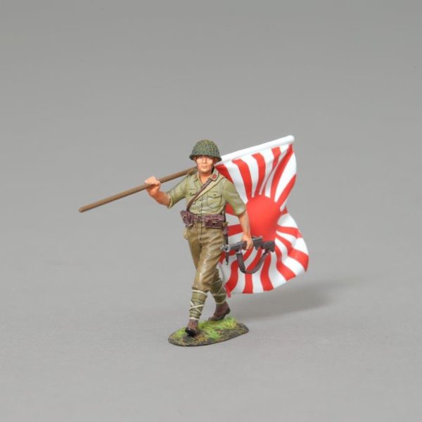 RS057D Marching Japanese Flag Bearer
