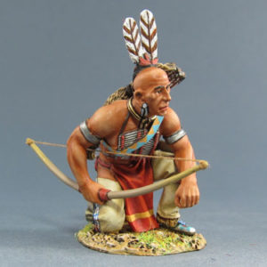 IDA6009 	Sioux Warrior kneeling with Bow