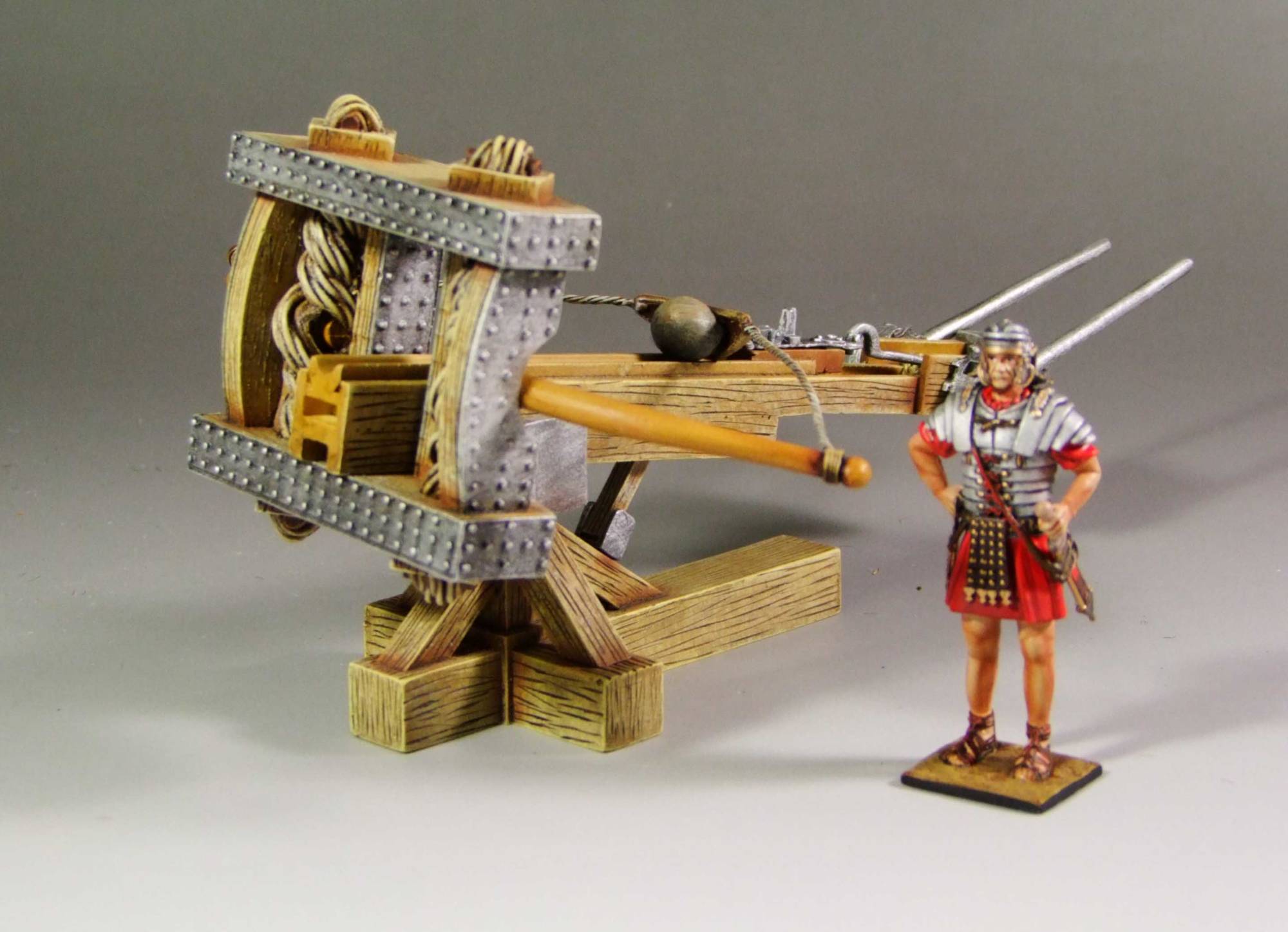 Roman Catapult #1 with Soldier