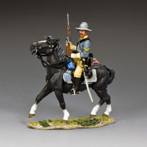 CW109 Confederate Cavalry Sergeant Firing Carbine