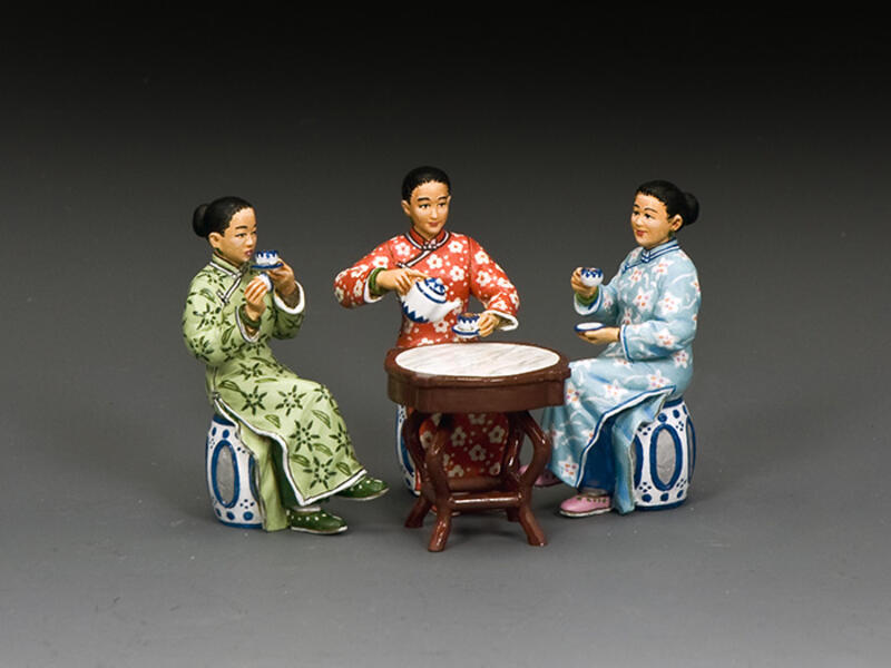 HK295(G/M) The Chinese Ladies ‘Tea Set (Gloss or Matt)