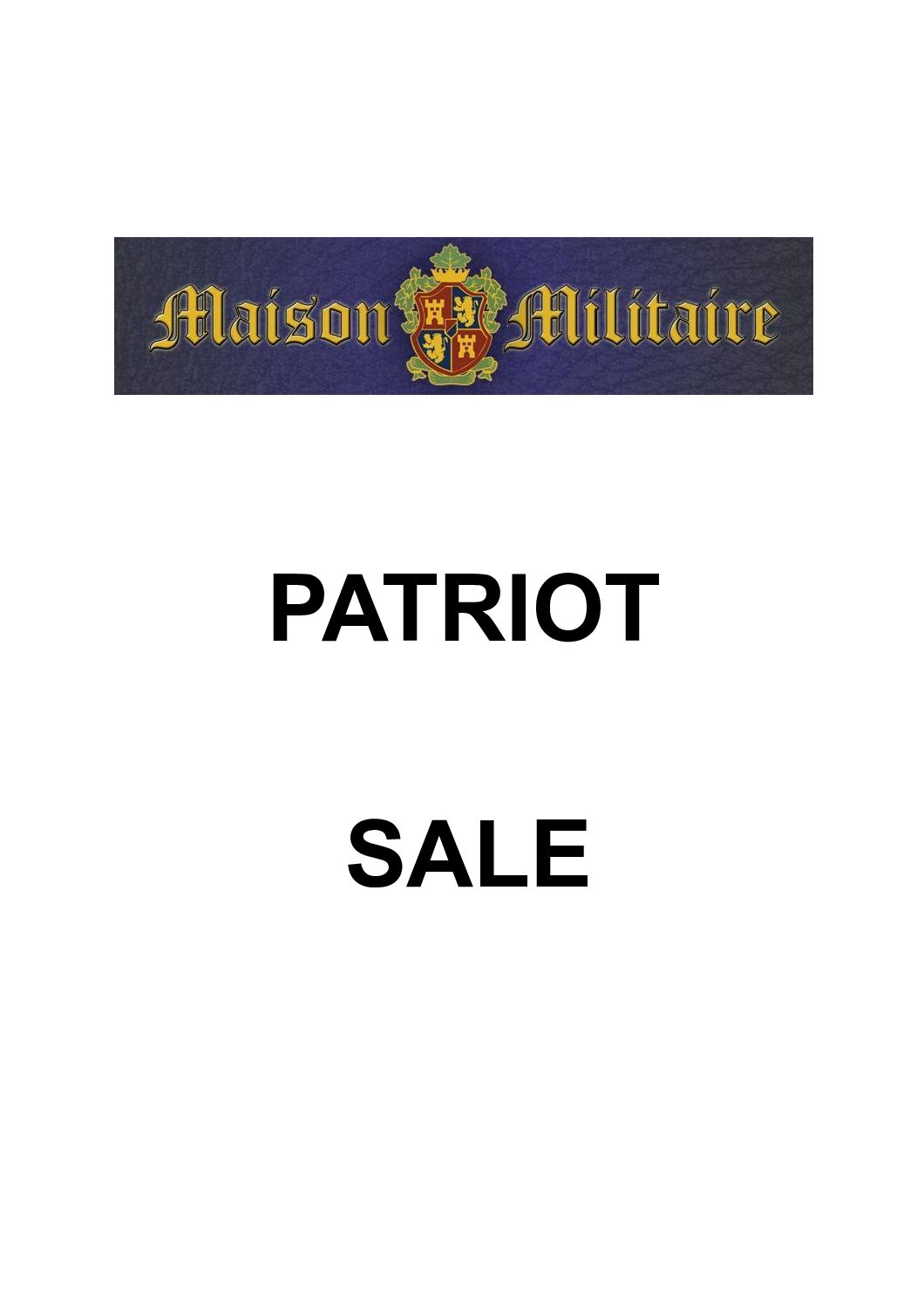Patriot Sale