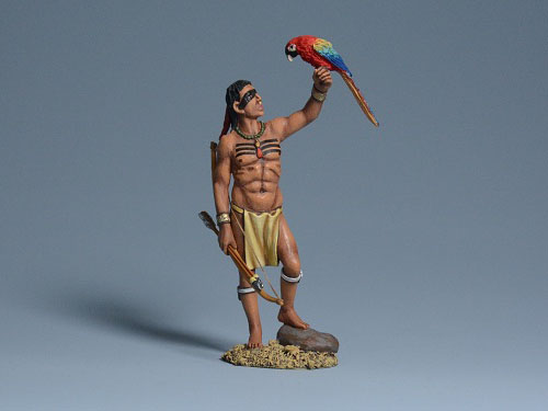 CLB6014 Taíno Man and Parrot